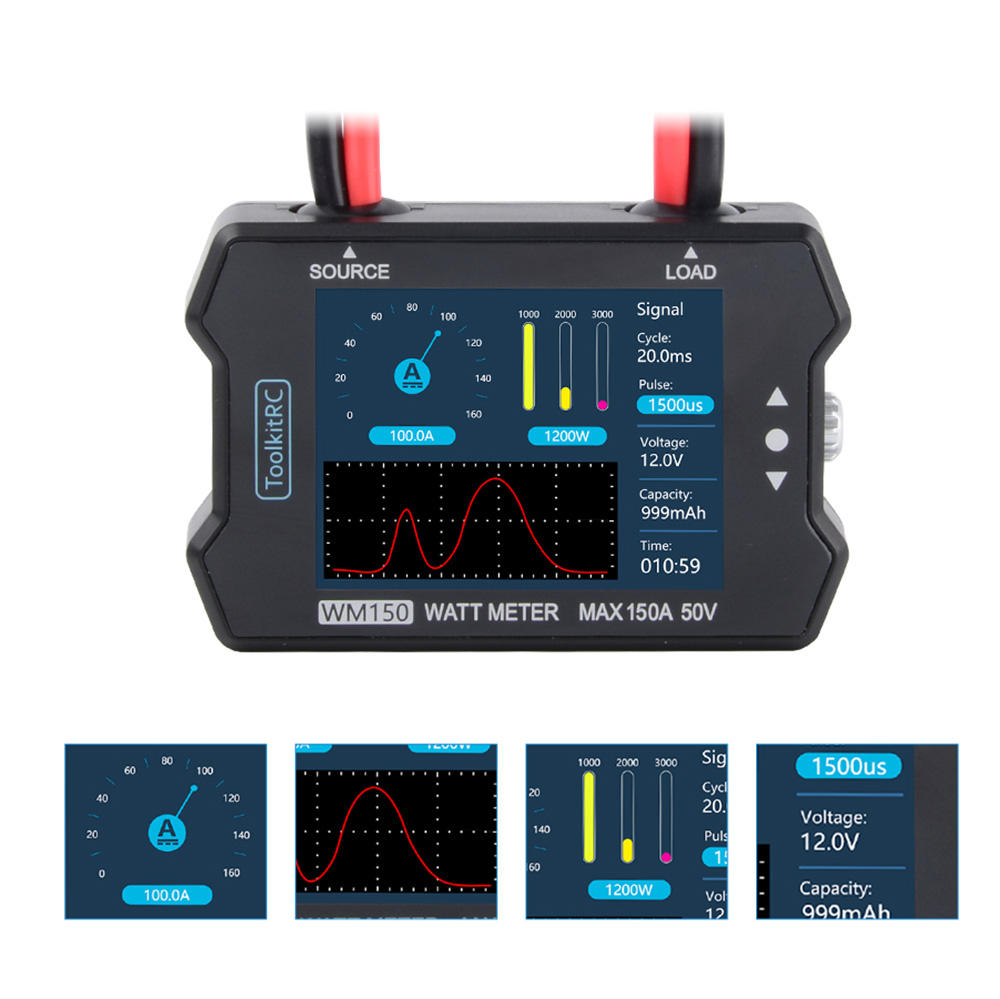 ToolkitRC WM150 150A 50V Watt Meter Power Analyzer
